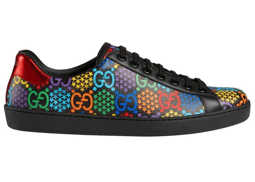 Sneakers og sko Gucci Psychadelic Ace Black Multi Sort | 610085 H2020 1110, 0