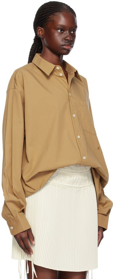 Skjorte Helmut Lang Oversized Shirt Brun | O01HW501, 1