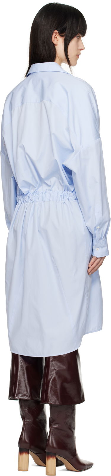 Kjole Dries Van Noten Dries Van Noten Belted Shirt Midi Dress Blå | 251-011002-1466, 2