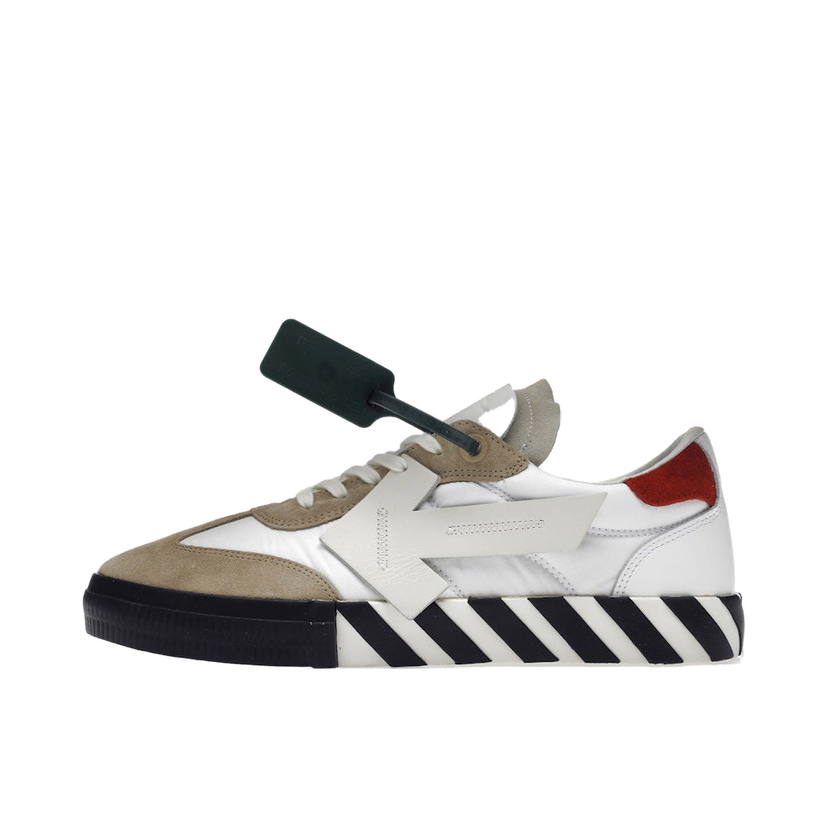 Sneakers og sko Off-White New Vulcanized Low White Beige Hvid | OMIA232S22LEA0010161