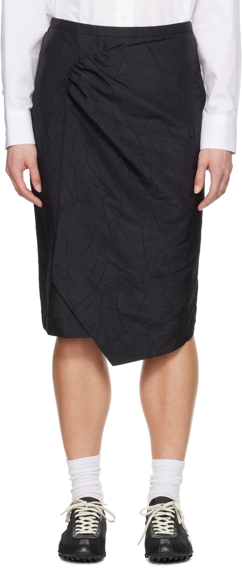Nederdel ADER ERROR ADER error Midi Skirt Sort | BO01SSSK0201BK