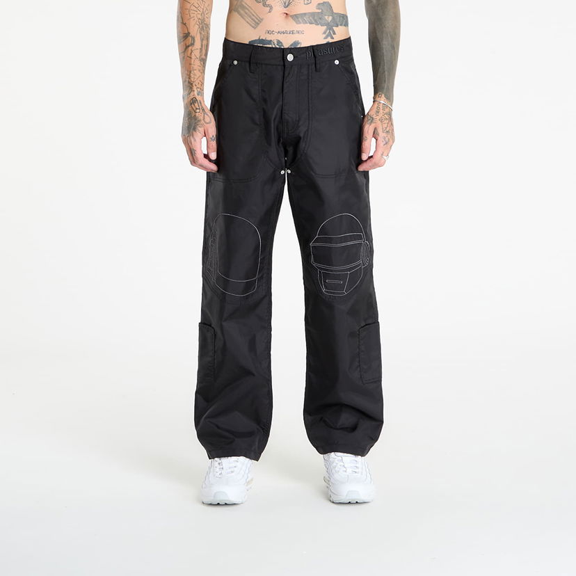 Bukser Pleasures PLEASURES Daft Club Helmets Nylon Work Pants Sort | P25DP009-BLACK