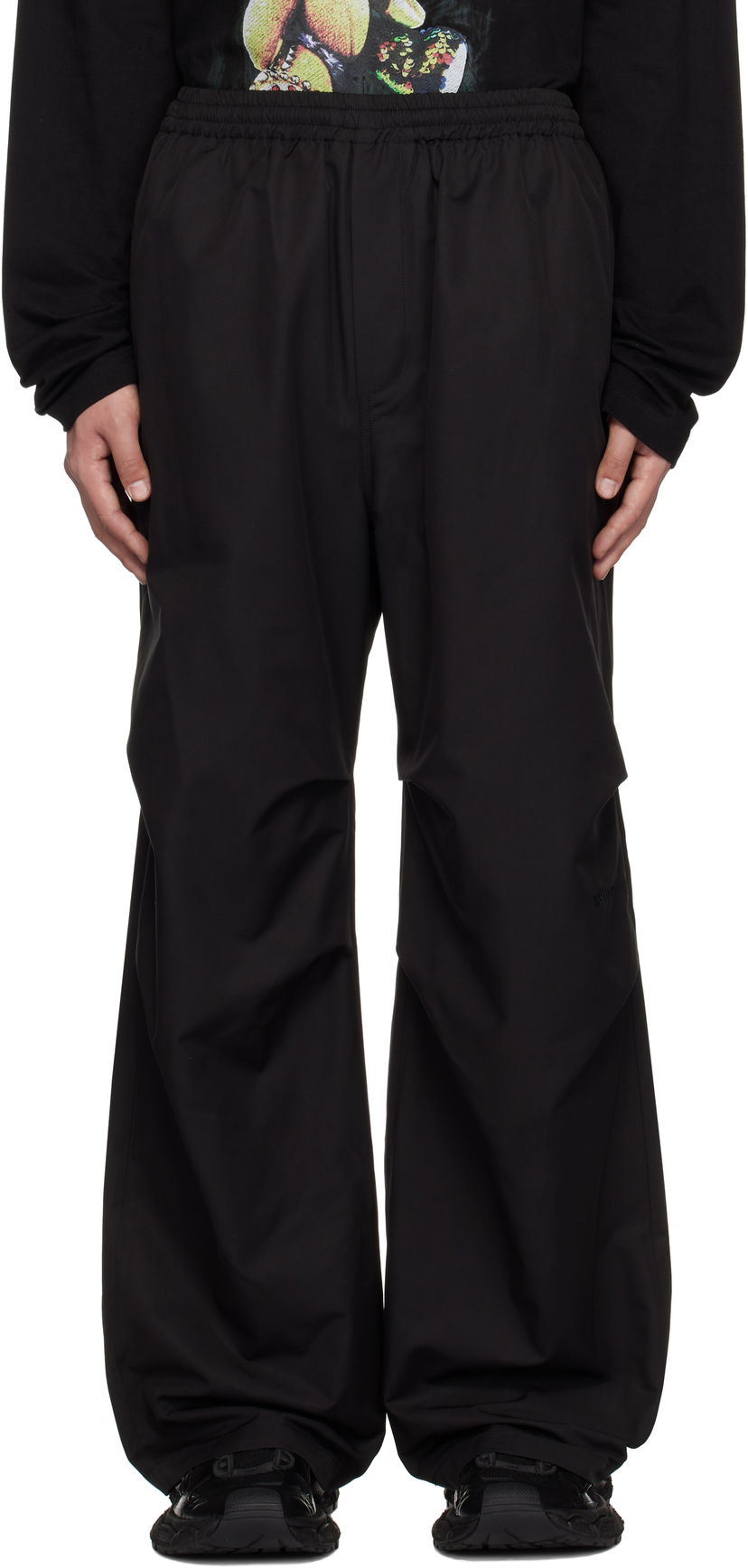 Joggingbukser We11done We11done Logo Track Pants Sort | WD-PT0-25-289-M-BK