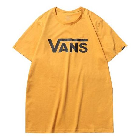 T-shirt Vans Classic Logo Casual T-Shirt Gul | VN0A4MM650X