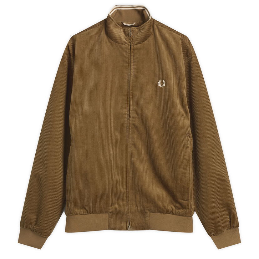 Jakke Fred Perry Brentham Corduroy Jacket, Size Large Brun | J8546-P96