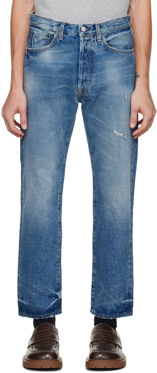 Jeans Acne Studios Straight Fit Jeans Blå | B00149-, 0