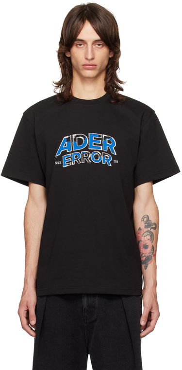 T-shirt ADER ERROR Flocked Logo Graphic T-Shirt Sort | BN25FYTS0101BK, 0