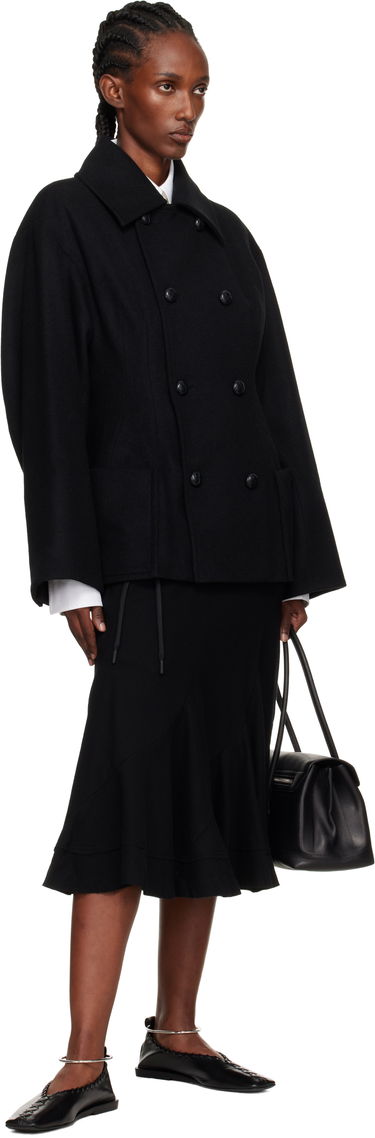 Nederdel Yohji Yamamoto Yohji Yamamoto Eringi Midi Skirt Sort | FM-S50-102, 3