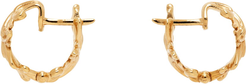 Øreringe Versace Versace Barocco Gold Hoop Earrings Gul | 1018995_1A00620_3J000