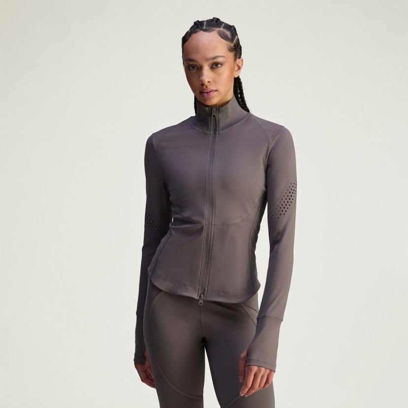 Jakke adidas Performance Stella McCartney Perforated Training Jacket Grå | JW4553