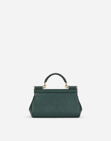 Håndtaske Dolce & Gabbana Dolce & Gabbana Mini Sicily Handbag Grøn | BB7116B100187399, 3