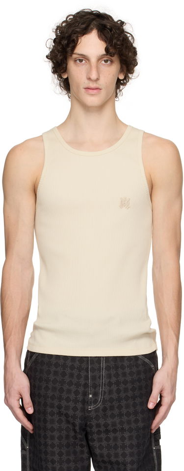 Tanktop AMIRI AMIRI MA Tonal Ribbed Tank Top Beige | AMJYTT1006, 0