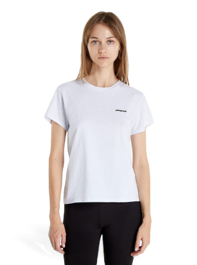 T-shirt Patagonia P-6 Logo Responsibili T-Shirt Hvid | 37567