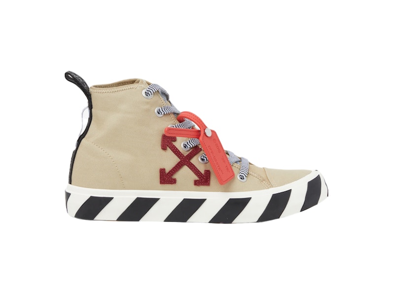 Sneakers og sko Off-White Vulc Mid Sand Burgundy Beige | OMIA119S23FAB0011727, 0