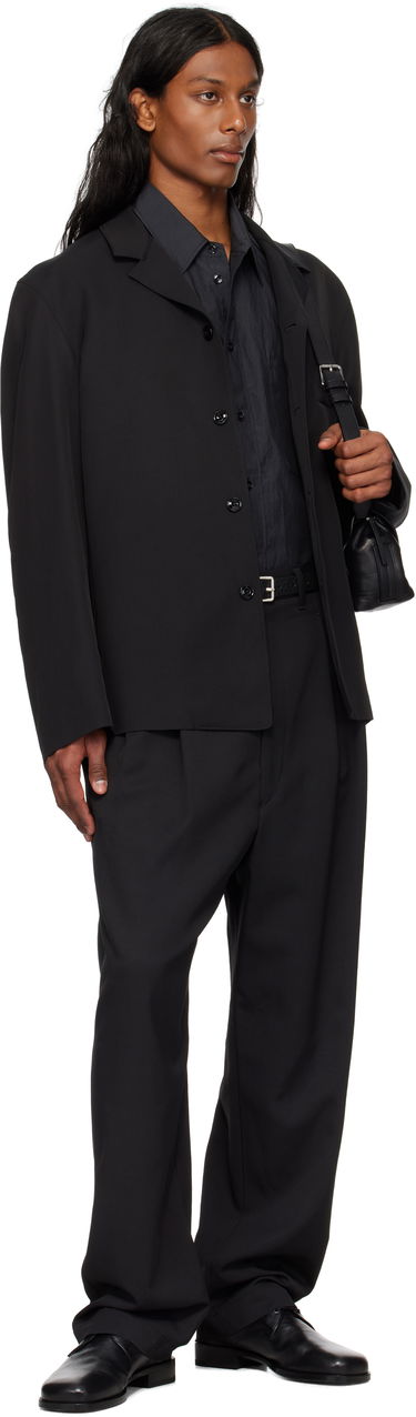 Jakke LEMAIRE Lemaire Tailored Shirt Jacket Sort | JA1064 LF1362, 4