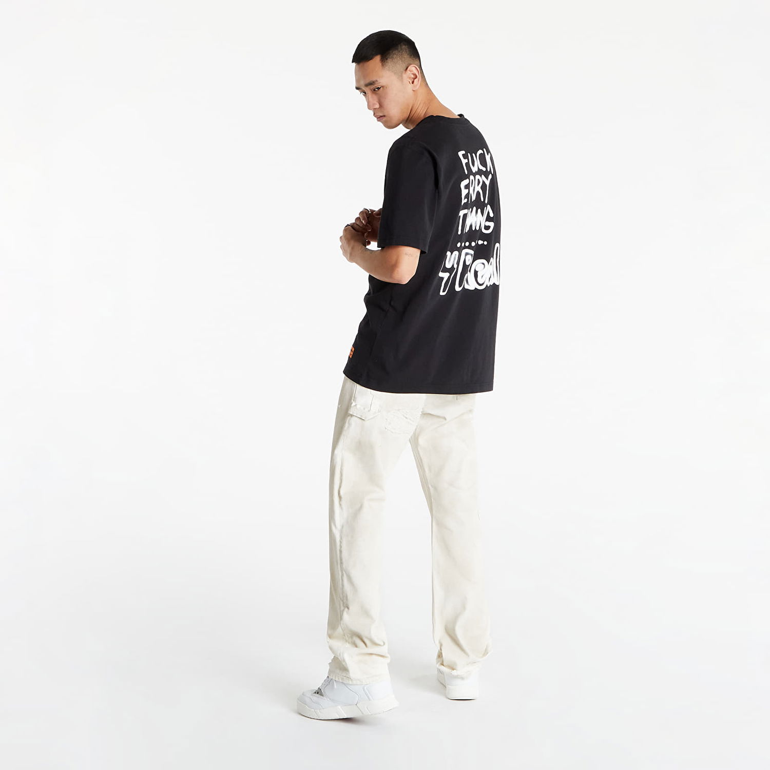 T-shirt HERON PRESTON T-Shirt Shortsleeve Sort | HMAA026S22JER0051001, 0