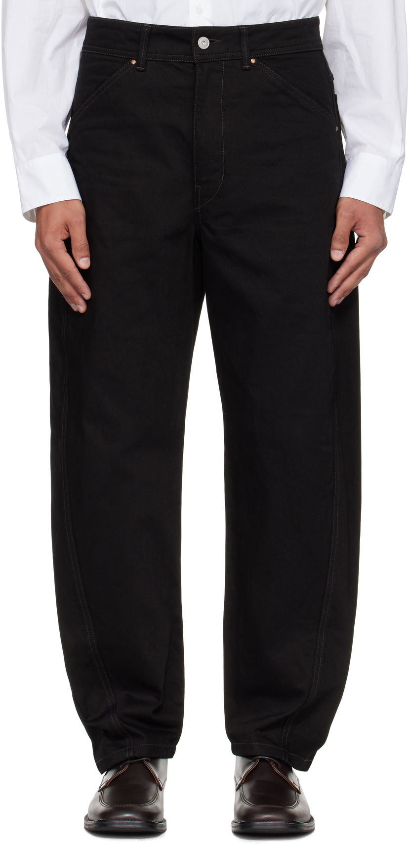 Jeans LEMAIRE Lemaire Twisted Workwear Jeans Sort | PA1102 LD1055