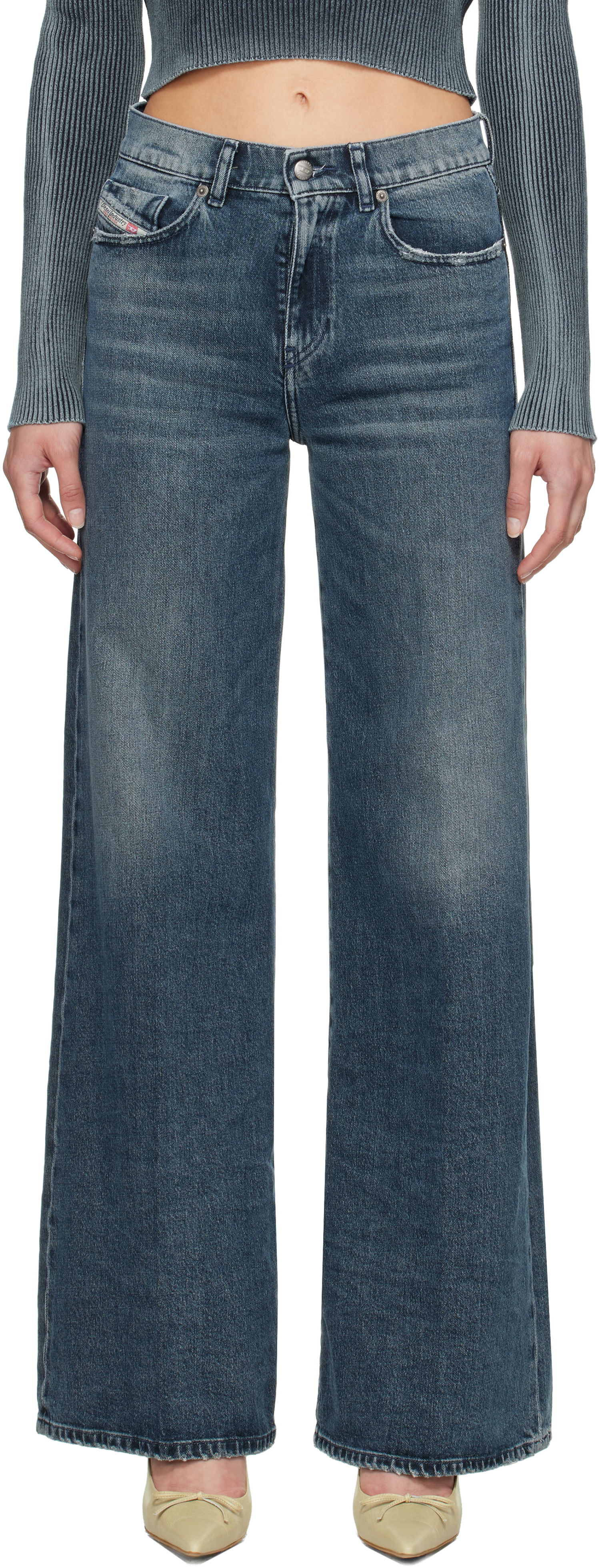 Jeans Diesel Diesel 1978 D-Akemi Flare Jeans Blå | A03624 007Y7, 0