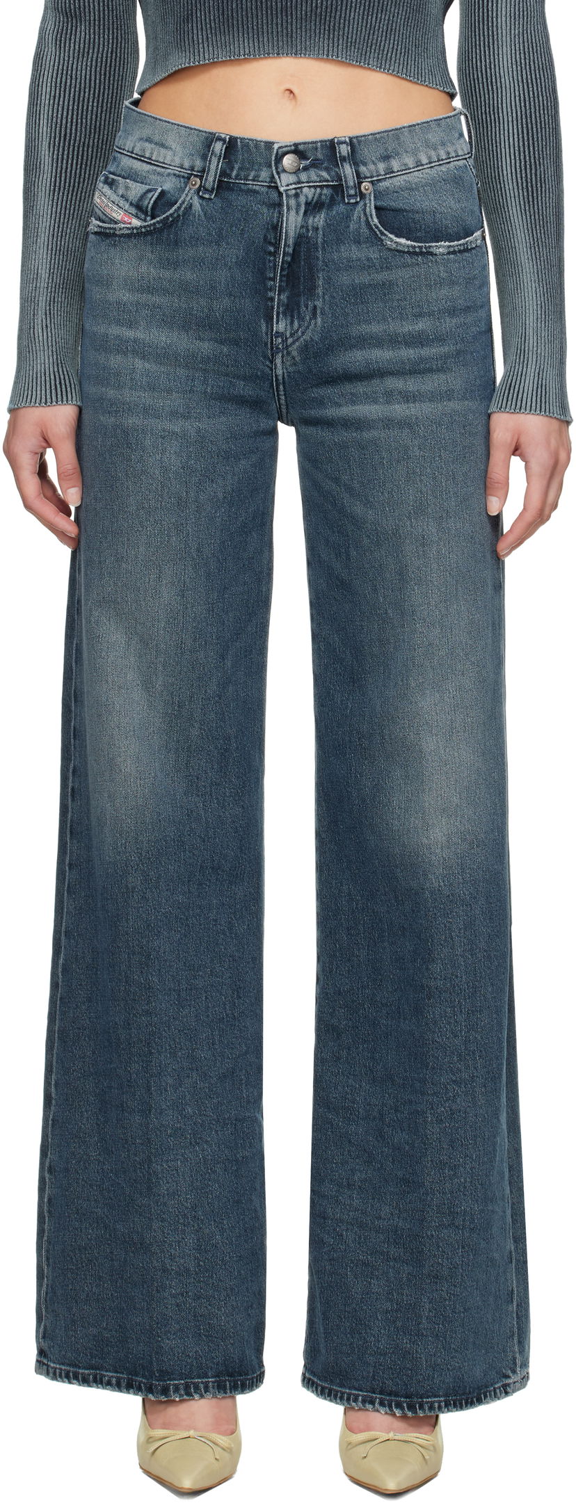 Jeans Diesel Diesel 1978 D-Akemi Flare Jeans Blå | A03624 007Y7