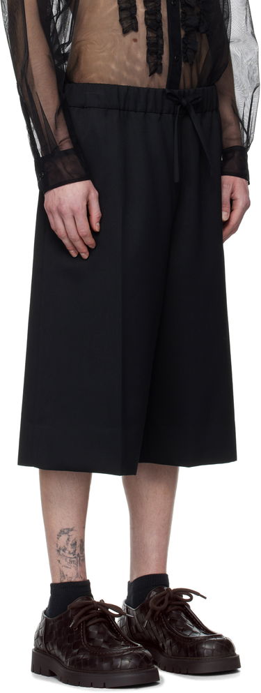 Shorts Simone Rocha Simone Rocha Wide Leg Long Shorts Sort | 4148D 1217, 1