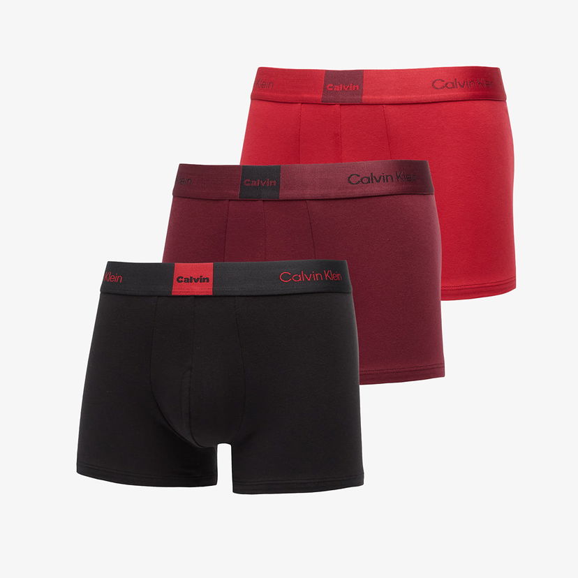 Boksere CALVIN KLEIN Trunk 3-Pack Flerfarvet | LV00NB4476 3U4