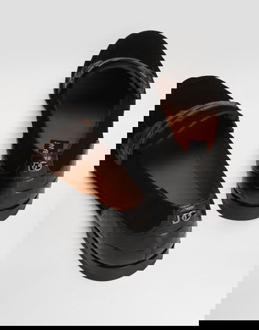 Tilbehør Dolce & Gabbana Dolce & Gabbana Split Calfskin and Alligator Loafers Sort | A50717A2E228B956, 3