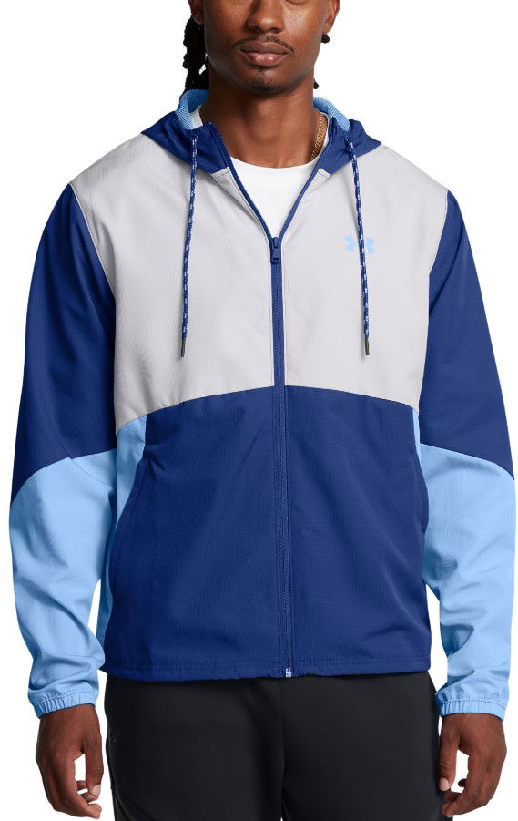 Sweatshirt Under Armour Men's Color Block Hooded Windbreaker Blå | 1382875-432