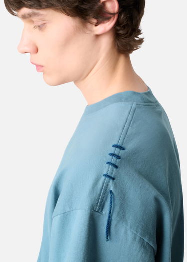 T-shirt AXEL ARIGATO Men's Relaxed Fit T-Shirt with Logo Embroidery Blå | A3443003, 5