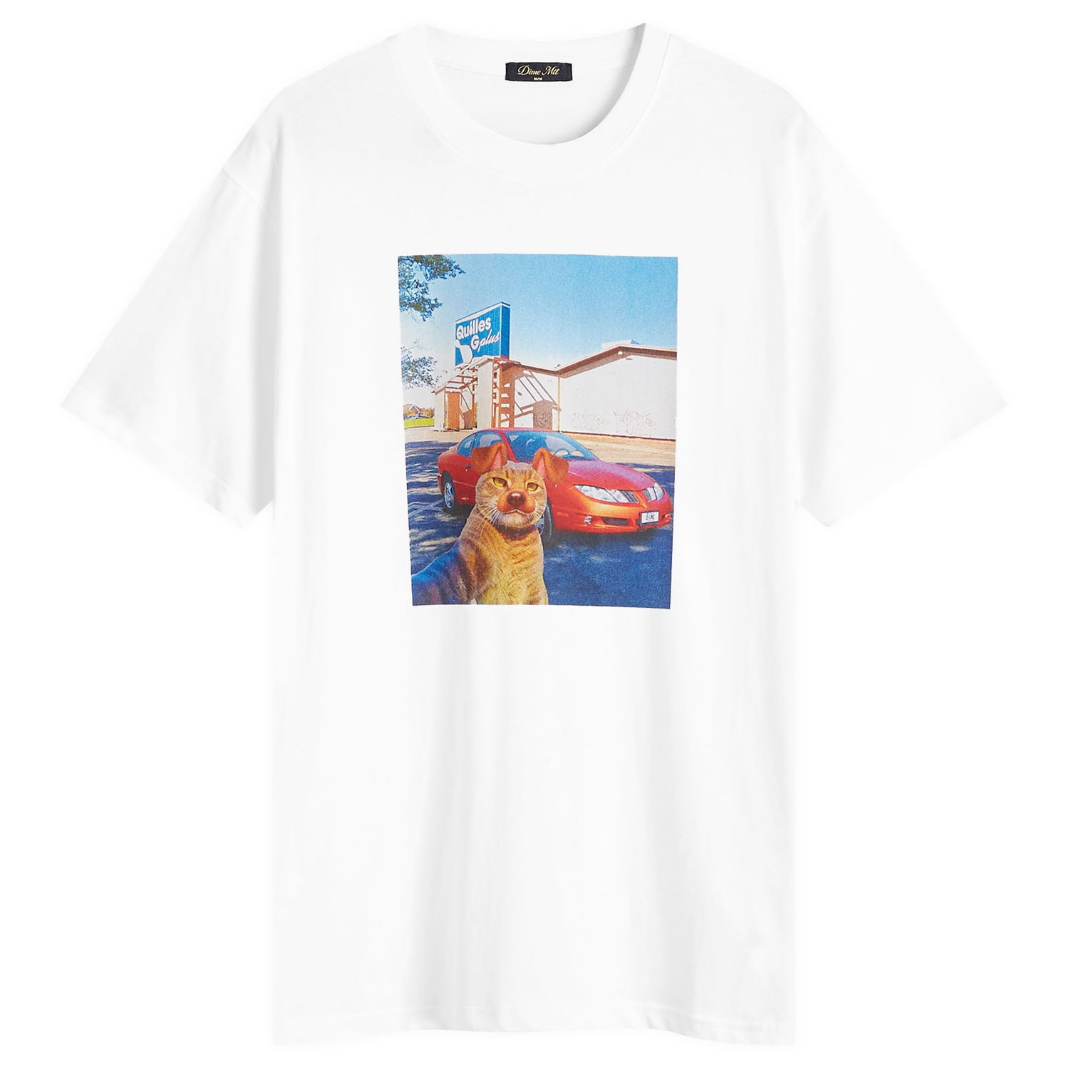 T-shirt Dime Dime Selfie T-Shirt, Size Large Hvid | DIMESP2558WHT, 0