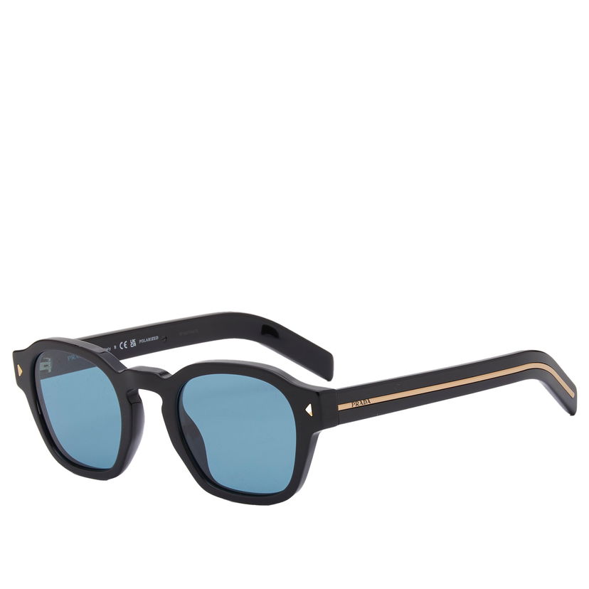Solbriller Prada Black & Green A16S Sunglasses Sort | 0PR-A16S-49-16K04D