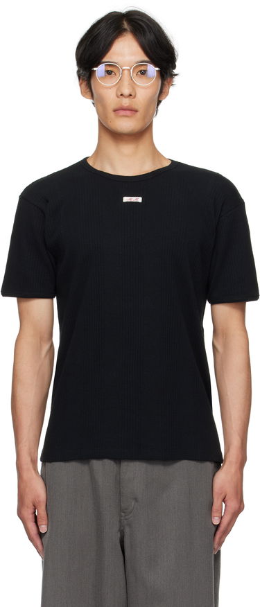 T-shirt Maison Margiela Ribbed T-shirt Sort | S67GC0041 S24430, 0