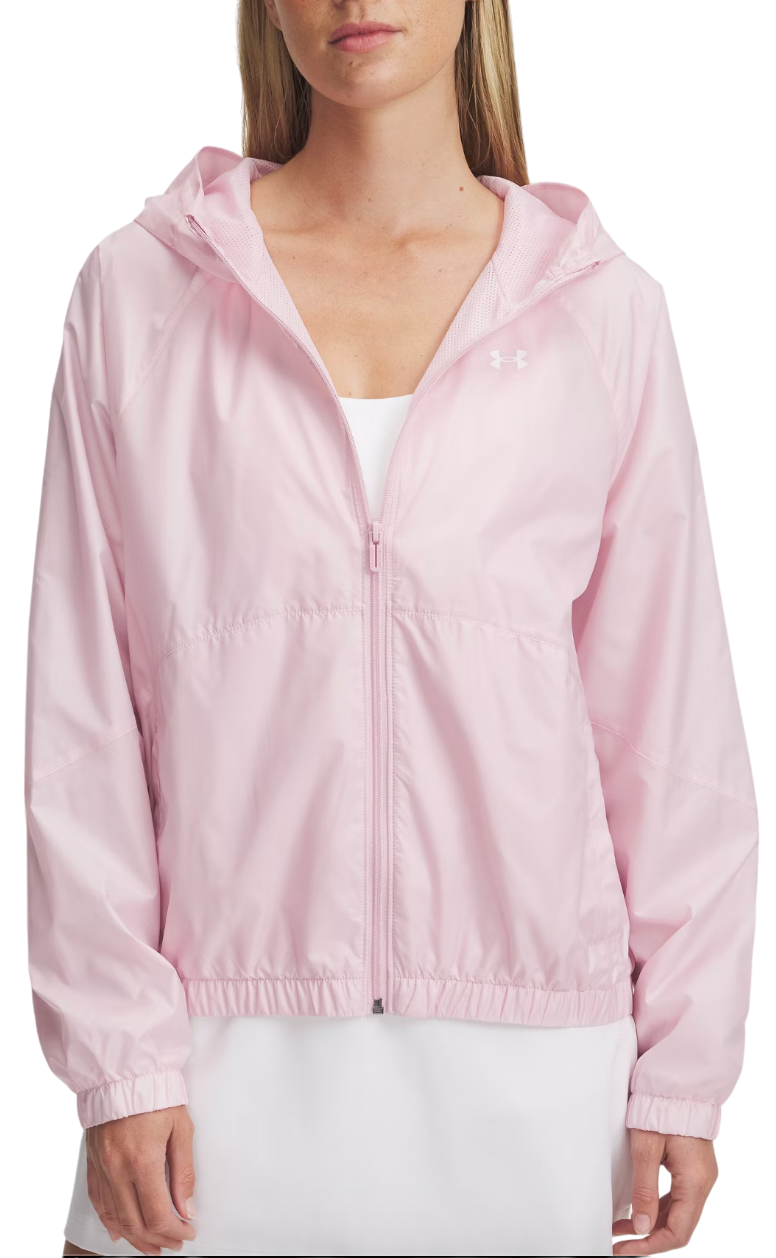 Vindjakke Under Armour UA Rival Sport Windbreak Hooded Jacket Lyserød | 1382698-647