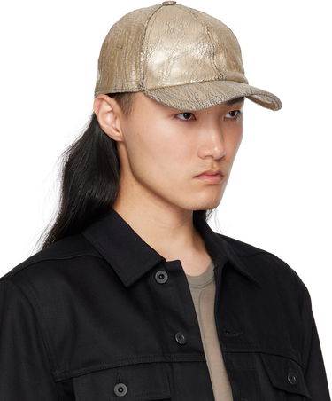 Kasket Rick Owens Rick Owens DRKSHDW Megacrust Denim Baseball Cap Metalisk | DA01E3478 SGMC, 1