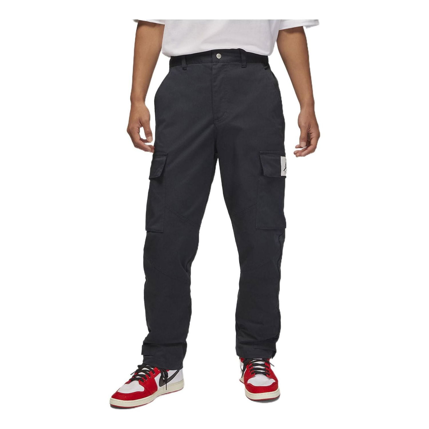 Cargo bukser Jordan Jordan Button Closure Casual Pants Sort | DQ7343-010, 0