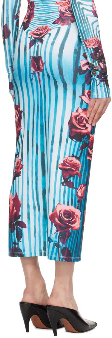Nederdel Jean Paul Gaultier Flower Print Maxi Skirt Blå | 24/25-F-JU088-J551-503001, 2