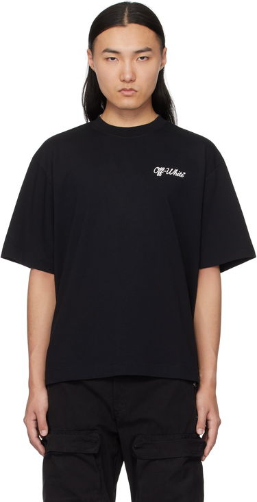 T-shirt Off-White Black Script T-Shirt Sort | OMAA120C99JER00D1001, 0