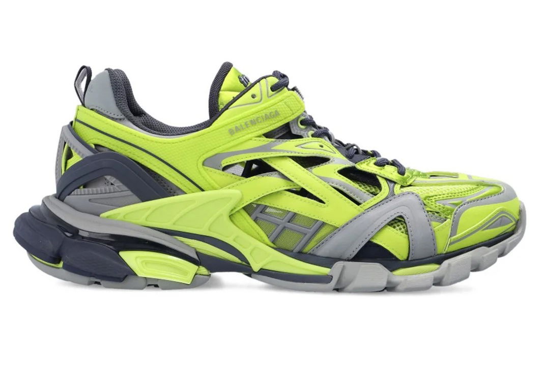 Sneakers og sko Balenciaga Track 2 Acid Green Grey Dark Grey (Women's) Gul | 568615-W3AE2-3512, 0