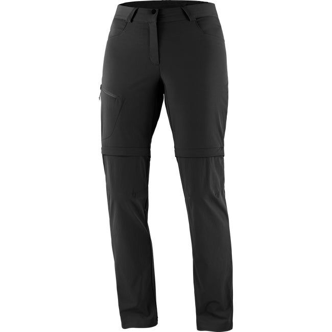 Bukser Salomon Wayfarer Zip-Off Hiking Pants Sort | LC2020000, 1