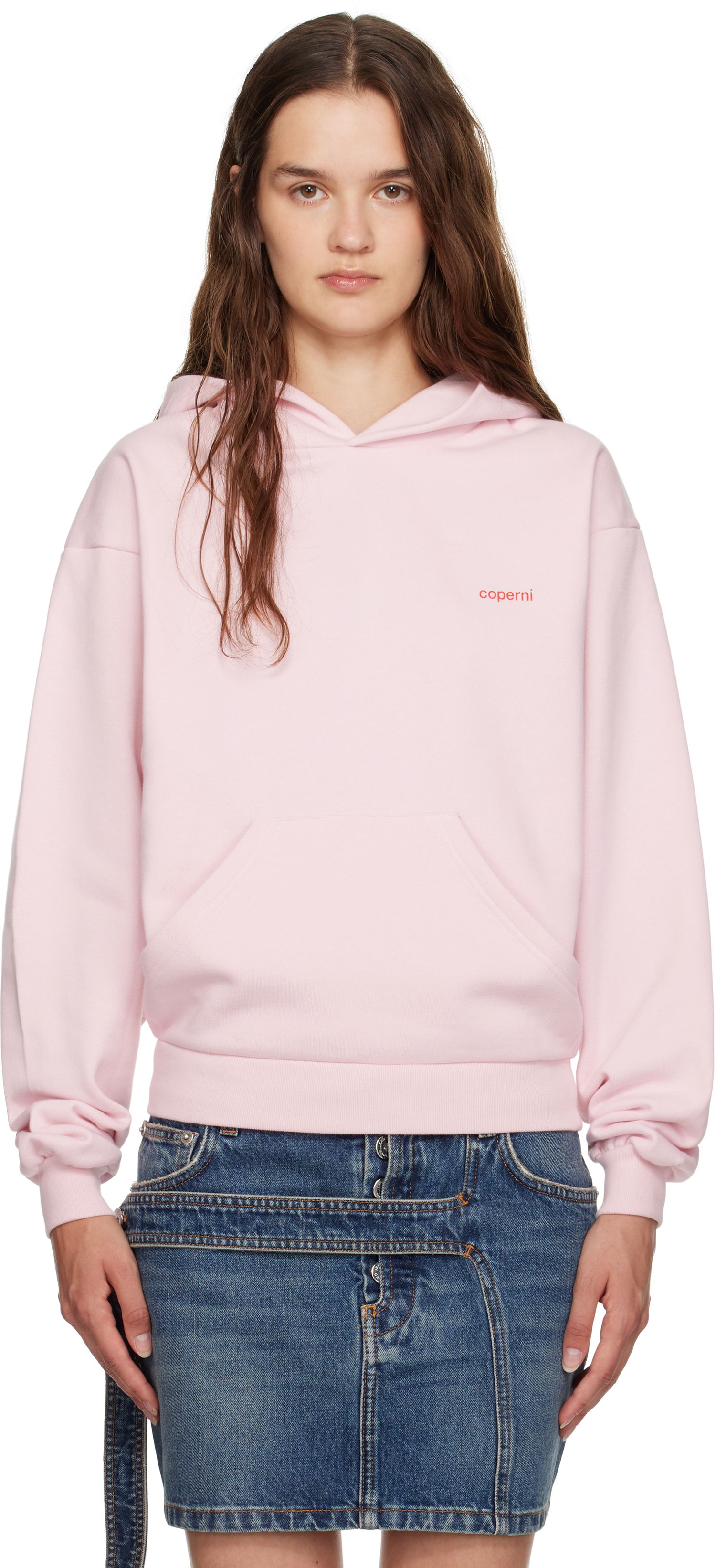 Sweatshirt Coperni Coperni Logo Hoodie Lyserød | COPJS15F5035, 0