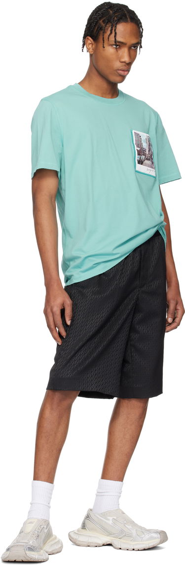T-shirt Helmut Lang Helmut Lang Brooklyn Postcard T-Shirt Grøn | O10HM516, 3