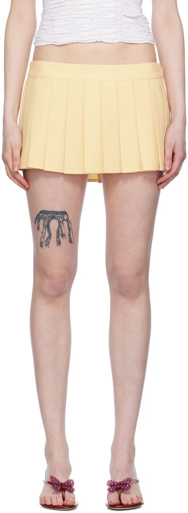 Nederdel GUIZIO Guizio Fairfield Pleated Miniskirt Gul | S24304W017, 0