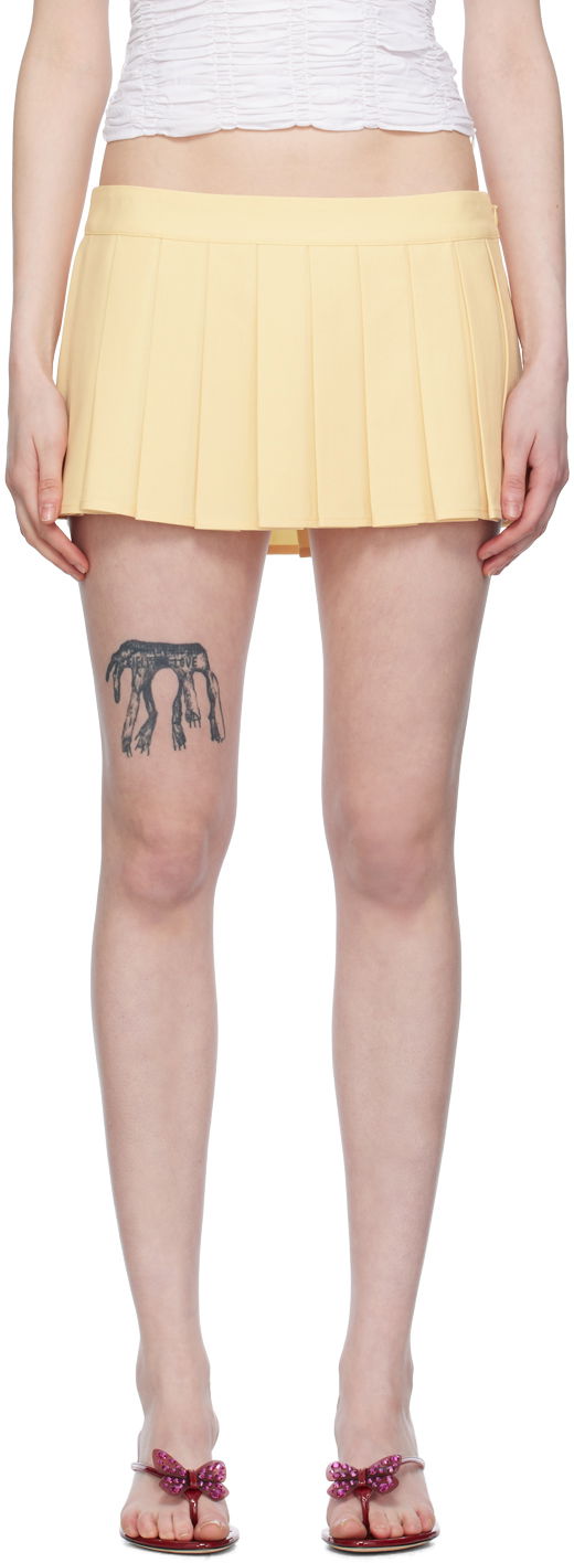 Nederdel GUIZIO Guizio Fairfield Pleated Miniskirt Gul | S24304W017