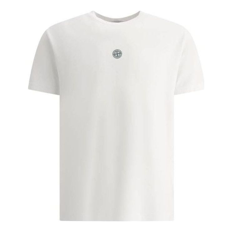 T-shirt Stone Island Logo Print Regular T-Shirt Hvid | 78152NS86-V0001, 0