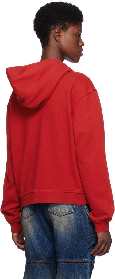 Sweatshirt We11done We11done Zip Hoodie Rød | WD-TJ0-24-785-U-RD, 2