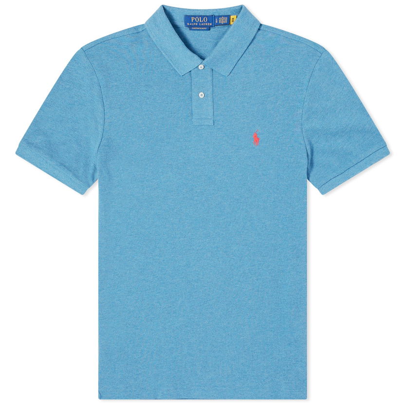 Polo skjorte Polo by Ralph Lauren Custom Fit Polo Shirt Blå | 710680784366