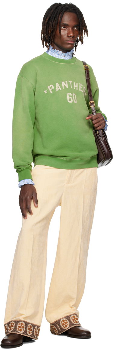 Sweatshirt Valentino Valentino 'Chez Valentino' Print Cotton Sweatshirt Grøn | 7V3MF29NAYH, 3