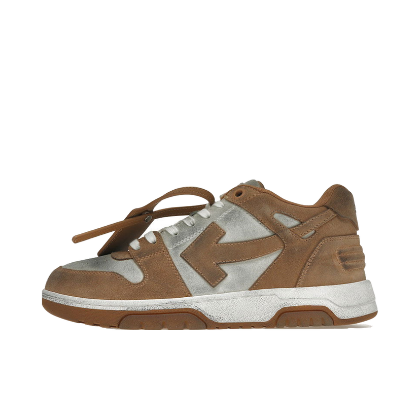 Sneakers og sko Off-White Out Of Office "OOO" Low Tops Distressed Brown White Brun | OMIA189S22LEA0080174