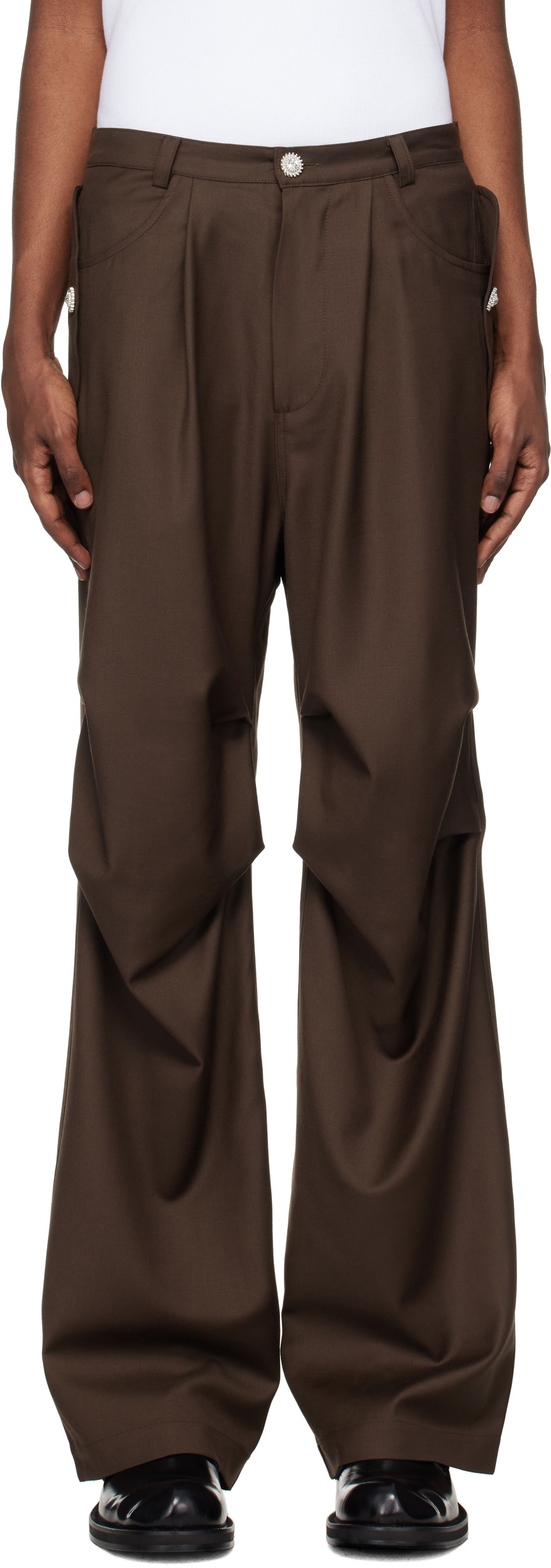 Bukser Bluemarble Parachute Trousers Brun | PA59 WO24B24 BRO, 0