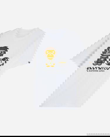 T-shirt adidas Originals BAPE Milo Graphic T-Shirt Hvid | JZ7392, 3
