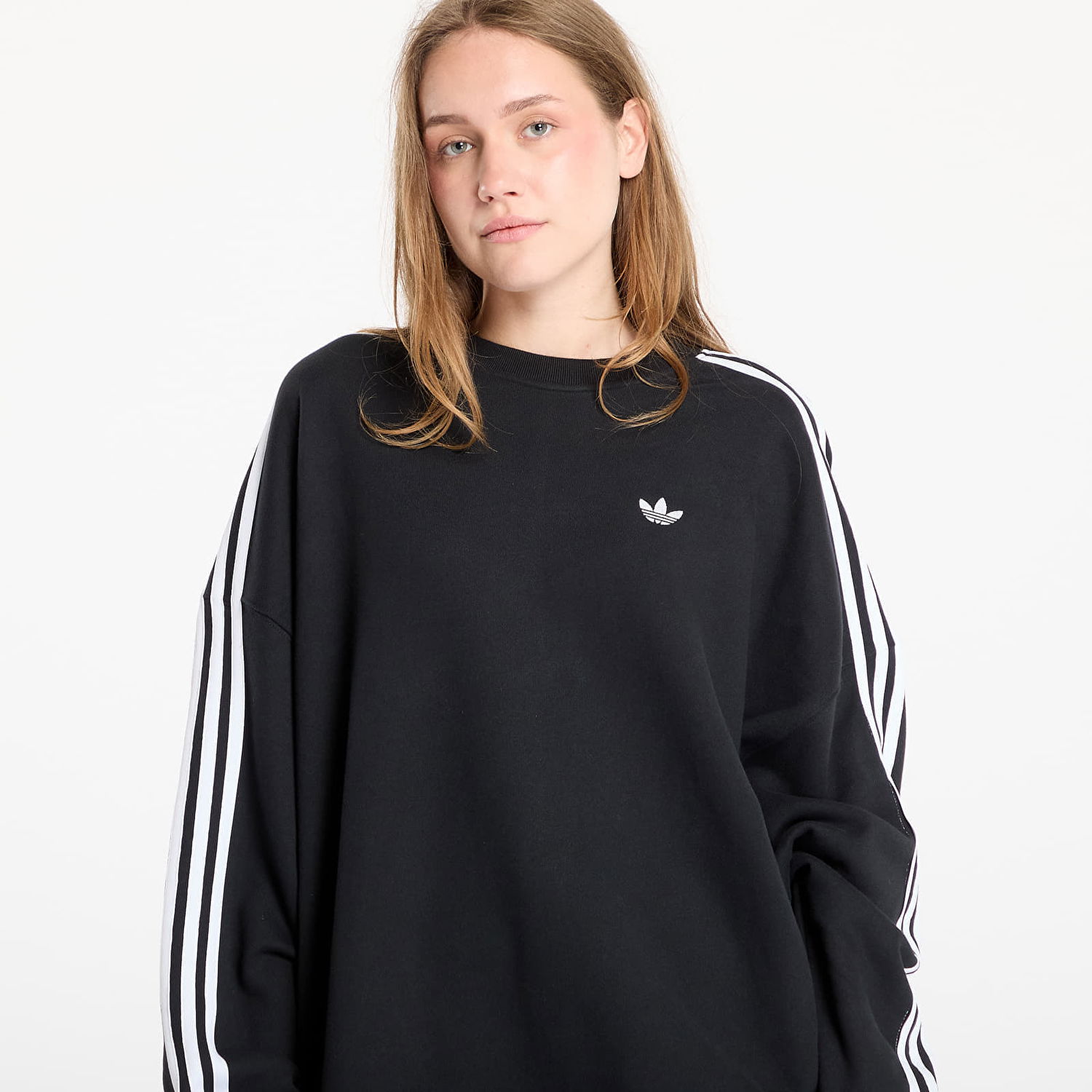Sweatshirt adidas Originals Adicolor 3-Stripes Adilenium Sweatshirt Sort | JX5285, 1